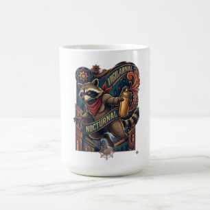 Waschbär Langarmshirt Nocturnal Kaffeetasse