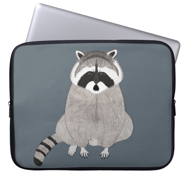 Waschbär-Laptop-Hülse Laptopschutzhülle (Vorderseite)