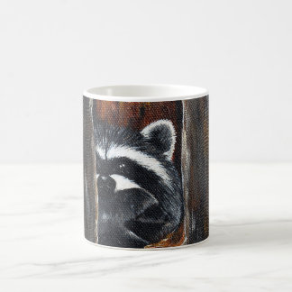 Waschbär-Mama-und-Baby-Malerei Kaffeetasse