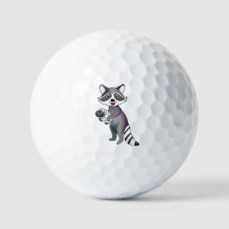 Waschbär mit Schaf Golfball