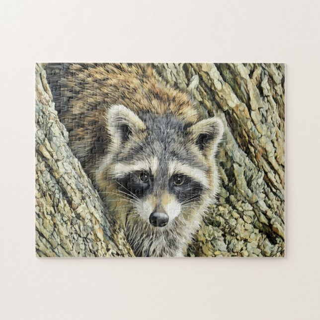 Waschbär Nahaufnahme - Puzzle (Horizontal)