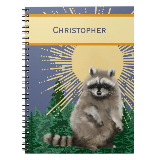 Waschbär Notizblock (Vorderseite)
