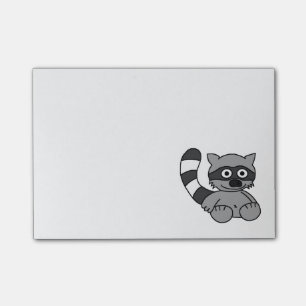Waschbär Post-it Klebezettel