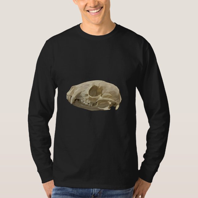 Waschbär-Schädel T-Shirt (Vorderseite)