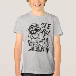 Waschbär sehen dich bald wieder Tri-Blend shirt