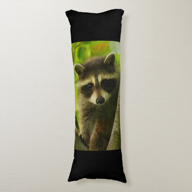 Waschbär Seitenschläferkissen (Vorderseite Vertikal)