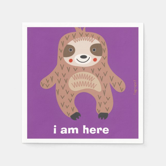 Waschbär  serviette (Vorderseite)