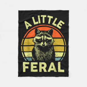 Waschbär-Shirt Ein bisschen wildlustig Waschbär Fleecedecke