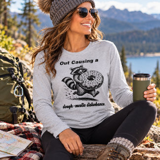 Waschbär sorgt für einen teig-igen Hausfriedensbru Tri-Blend Shirt
