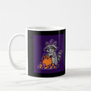 Waschbär-Süßigkeitenbetteln Halloween Kaffeetasse