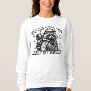 Waschbär-T-Shirt: Lustiges Tier-Grafik-T-Shirt Sweatshirt