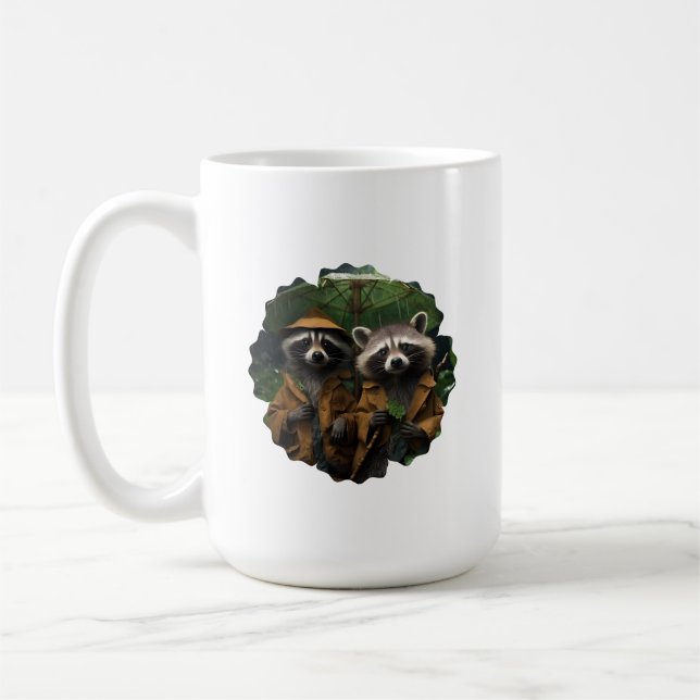Waschbär-Tasse Kaffeetasse (Links)