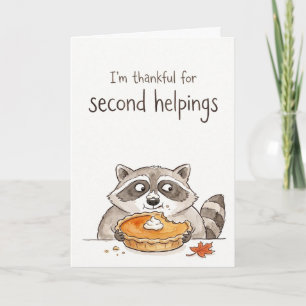 Waschbär Thanksgiving Lustiges Waschbär Geschenk S Karte