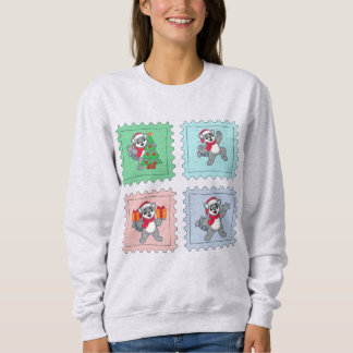 Waschbär-Weihnachts-Shirt, Waschbär-Fan Sweatshirt