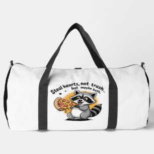Waschbären-Pizza stiehlt Herzen und Müll Duffle Bag