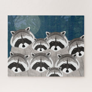 Waschbären Puzzle