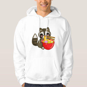 Waschbären Ramen Nudeln Süß Kawaii Japanische Anim Hoodie