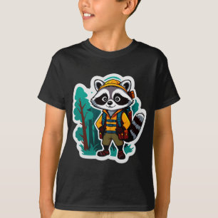 Waschbären-Wald-Entdecker T-Shirt
