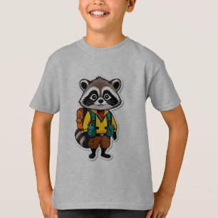 Waschbären-Wald-Explorer-T-Shirt T-Shirt