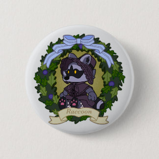 Waschbärknopf Button