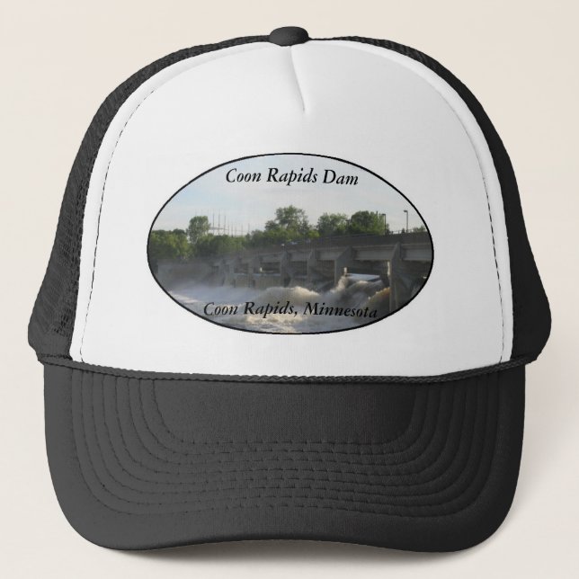 Waschbärrapids-Verdammungs-Fernlastfahrer-Kappe Truckerkappe (Vorderseite)
