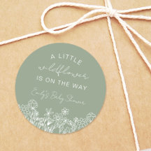Waschbecken Grün eine kleine Wildblume Babydusche