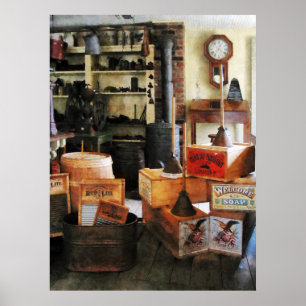 Waschbretter und Seife Poster