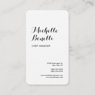 Wäsche Beruflich Minimalistisch Schwarz-weiß moder Visitenkarte