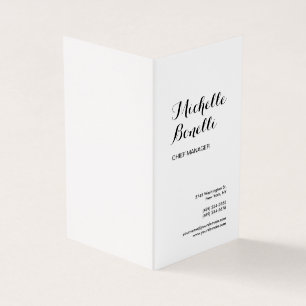 Wäsche Beruflich Minimalistisch Schwarz-weiß moder Visitenkarten