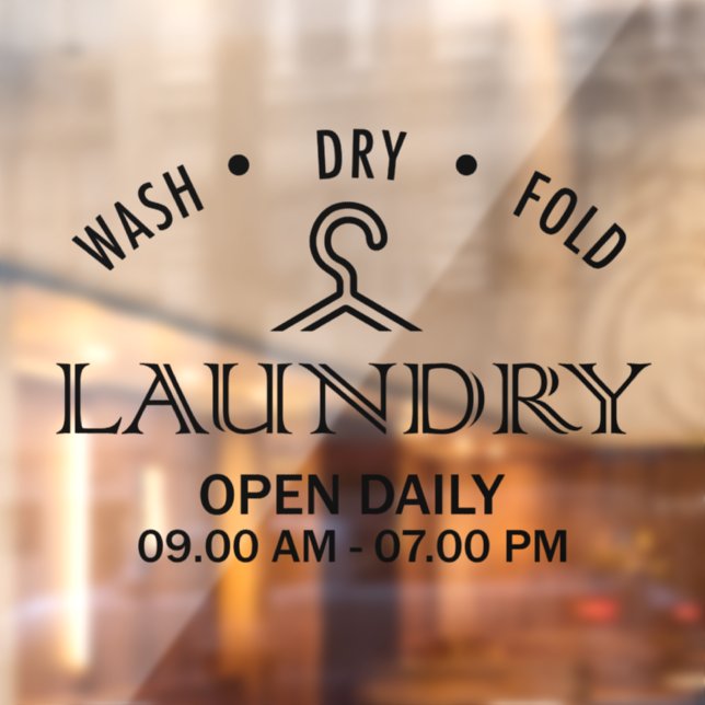 Wäsche Fensteraufkleber (Blatt 2)