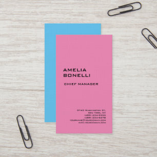 Wäsche Modernes Minimalistisches Berufliches Rosa  Visitenkarte