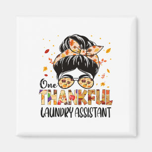 Wäsche Sofort Ein Dankbar Thanksgiving Herbst Herb Magnet
