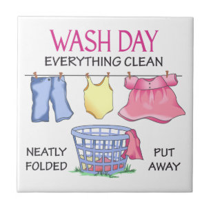 Wäsche-Tag Fliese