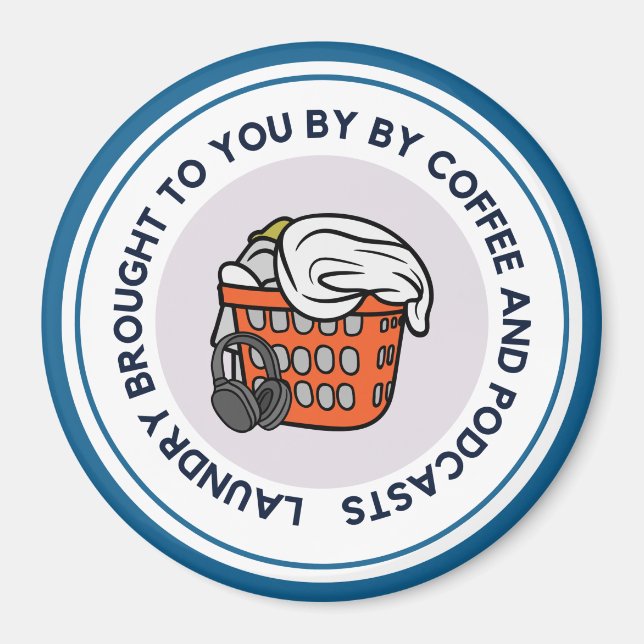 Wäsche von Podcasts Car Magnet Blue (Vorne)