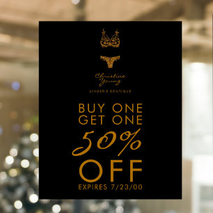 Wäschegeschäft Dessous Boutique Verkaufsangebot Poster