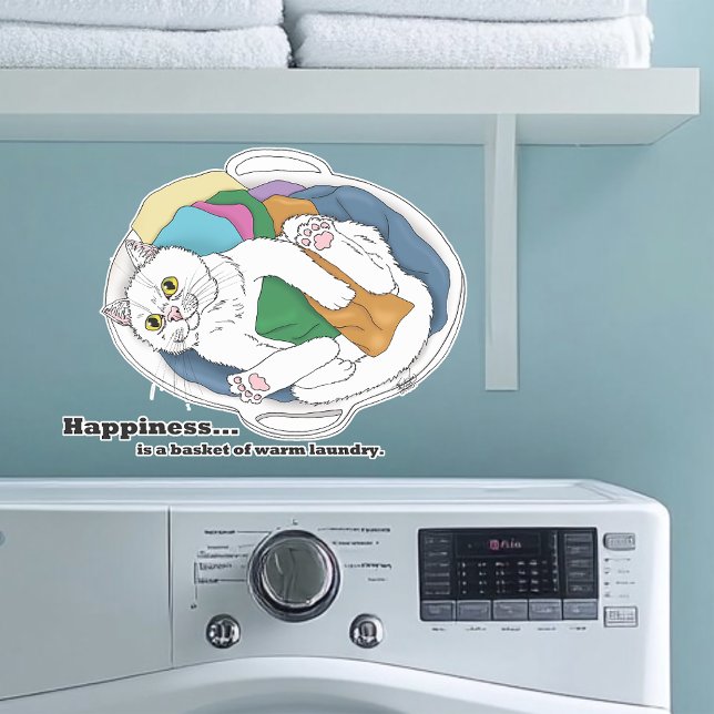 Wäschekatze Aufkleber (Von Creator hochgeladen)