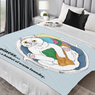 Wäschekatze Fleecedecke