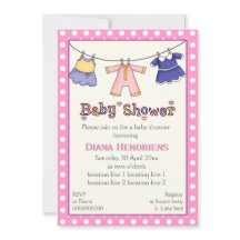 Wäscheleine Babydusche personalisiert