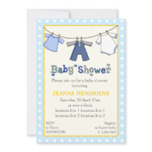 Wäscheleine Babydusche personalisiert