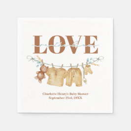 Wäscheleine Babyduschpapier Napkins Serviette