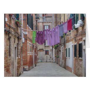 Wäscheleine in Venedig, Italien