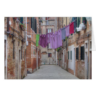 Wäscheleine in Venedig, Italien