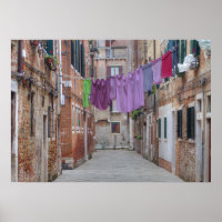 Wäscheleine in Venedig, Italien