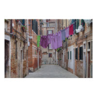 Wäscheleine in Venedig, Italien