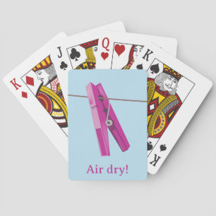 Wäscheleine Spielkarten