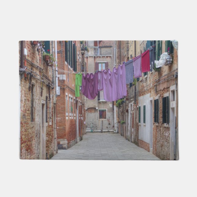 Wäschelinien in Venedig Fußmatte (Vorderseite)