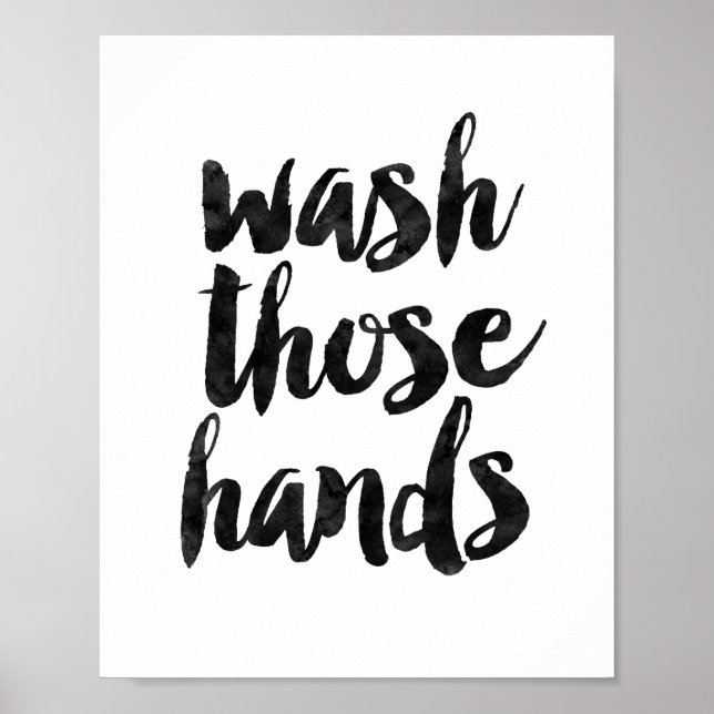 Waschen Sie diese Hände Poster (Vorne)