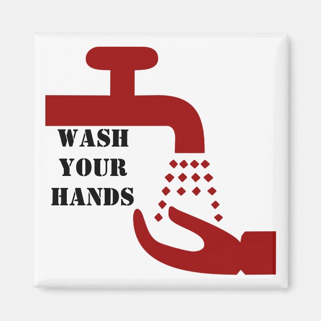 Waschen Sie Ihr Handmagazin Magnet (Vorne)