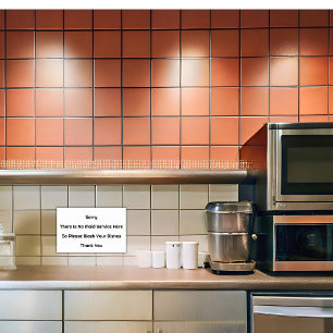 Waschen Sie Ihre Geschirr weiß Poster