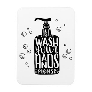Waschen Sie Ihre Hände bitte Magnet